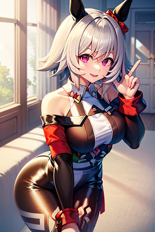 nsfw,ultra detailed,anime style,1 girl,short silver hair,large breasts,seductive smile,school uniform,show off panties,squatting open legs,side tie panties,beatiful detailed breasts,beatiful detailed clothes,beatiful detailed 5 fingers,beatiful detailed arms,