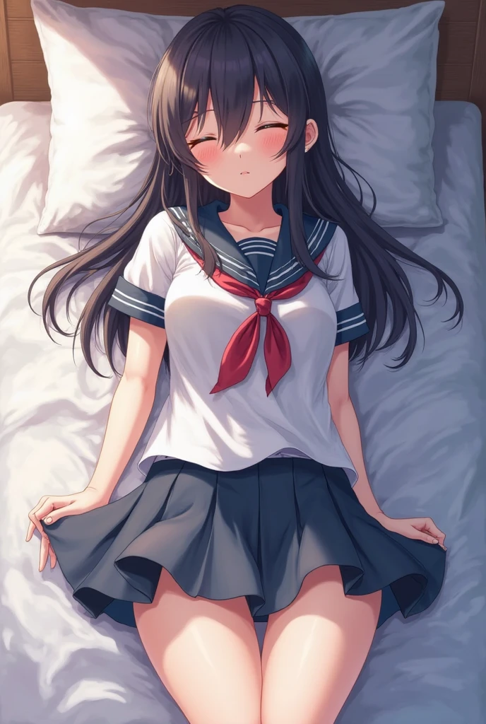 masterpiece, ultra quality, ultra sharp, ultra detailed, 1girl, solo, (((good anatomy))), haduki kurumi, (tattered torn dripping wet white gym shirt), navy gym pants, animal ears, randoseru, name tag, Japanese anime pose, laugh, BurumaShorts, Buruma, Gym Uniform, (((lying:1.4, spread_legs, legspread, split_legs, spreading legs)), (randoseru backpack:1.4), (smirk smile), buruma, blue buruma, black buruma, (cameltoe), (tattered torn short sleeve white gym uniform with colored hem), (tiny nipples), (white long loose socks), strong lighting, legspread, bukkake, cum on clothes, cum on legs, cum on buruma, cum on bloomers,