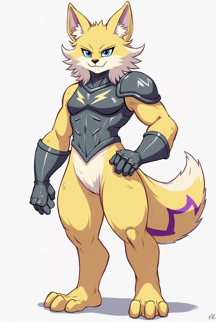 Male, robot , detailed yellow eyes, long tail, big nipples, slim, sly, simple background,, smirk, bulge,  glasses, tail wrapping around body，hung，Sexy latex swimsuit，full body，footwear