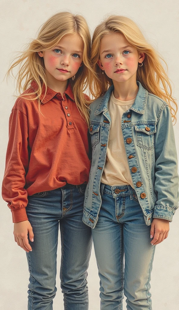 menina kids blonde em uma jaqueta brilhante posando para uma foto, young