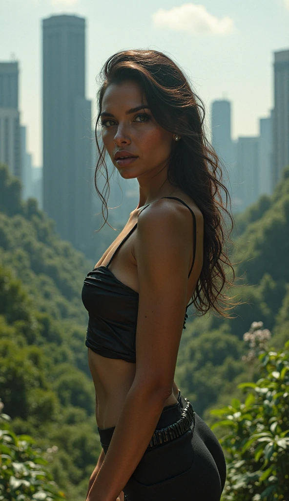 (Alexandria Ocasio Cortez) ((lusting, seductive)), masterpiece, best quality, ultra-detailed, solo, outdoors, (night), mountains, nature, (stars, moon) forest, rocks, river, wood, smoke, shadows, contrast, clear sky, analog style (look at viewer:1.2) (skin texture) (film grain:1.3), (warm hue, warm tone) :1.2), close up, cinematic light, sidelighting, ultra high res, best shadow, RAW, upper body, wearing strapless bra, thong
kodak vision 3,
