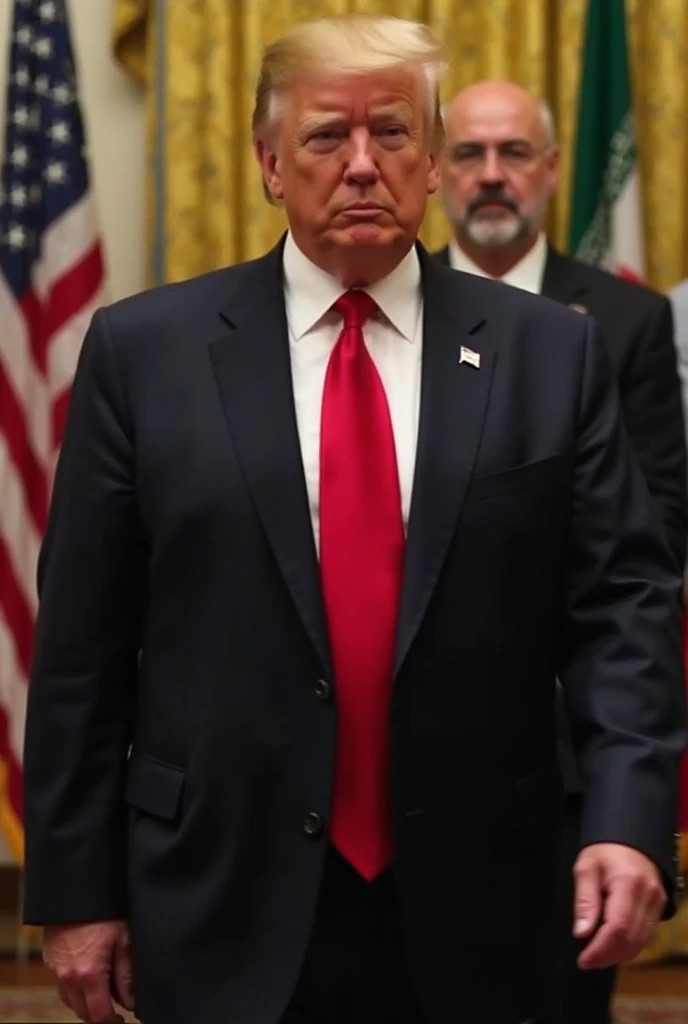 The president of the united states, square head<lora:sendnoobs-sdxl-adam-e:1>