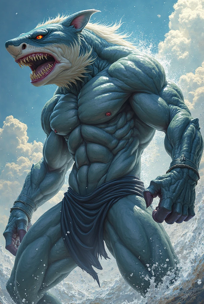 male, anthro, dragon, sea, (aquatic):1.4, fins, muscular, smooth skin, sweat, wet, red (swimwear), bulge , shooting semen hard (light blue body, white belly), legs in water, dynamic pose, big waves, night, very dark, dim environment, (starry sky), aurora borealis, rainbow, detailed background, photorealistic, bust portrait, waves stirred up, hyperrealistic, by darkgem, chunie, rakisha, narse, detailed face, [masterpiece, high quality, absurd res, digital painting \(artwork\),(dark shadows, wide dynamic range, hdr, low light:1.2).]