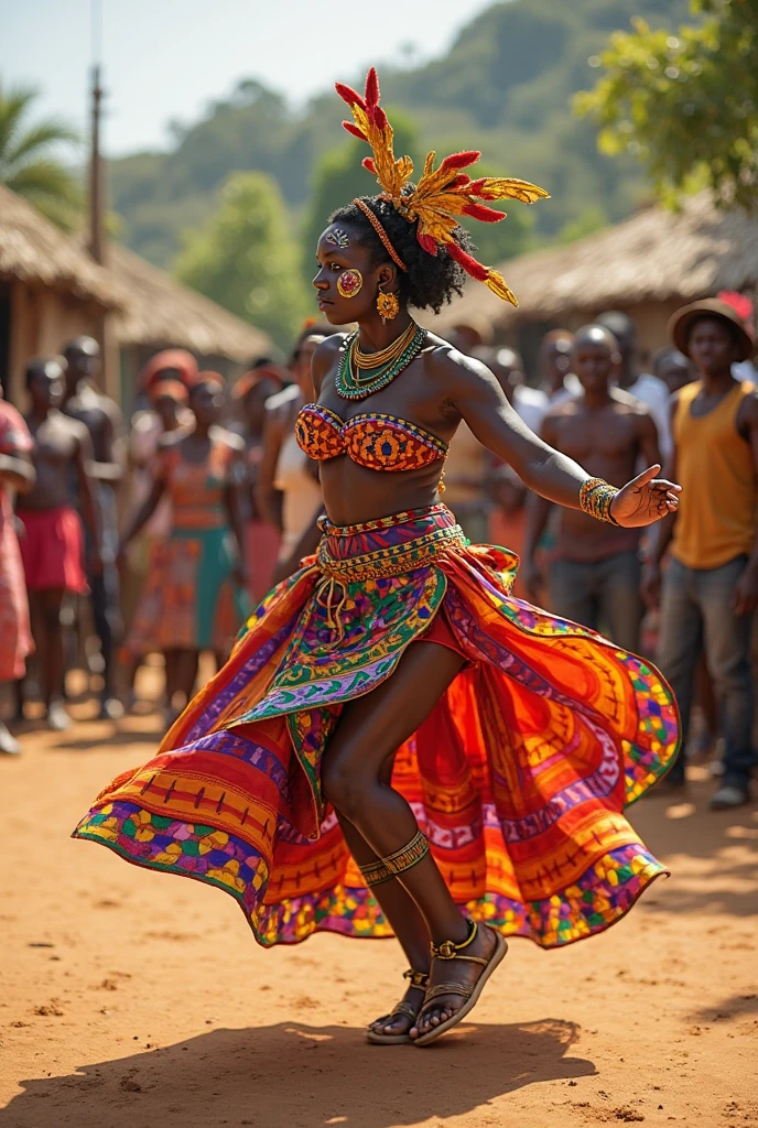 A thick black woman with a ((bull horn crown)) made of diamonds riding a Bull, bull zodiac sign, black woman riding a bull, red clothes, afrofuturism, hip hop clothes, rapper, ultra quality, beautiful face, curly Hair, very detailed