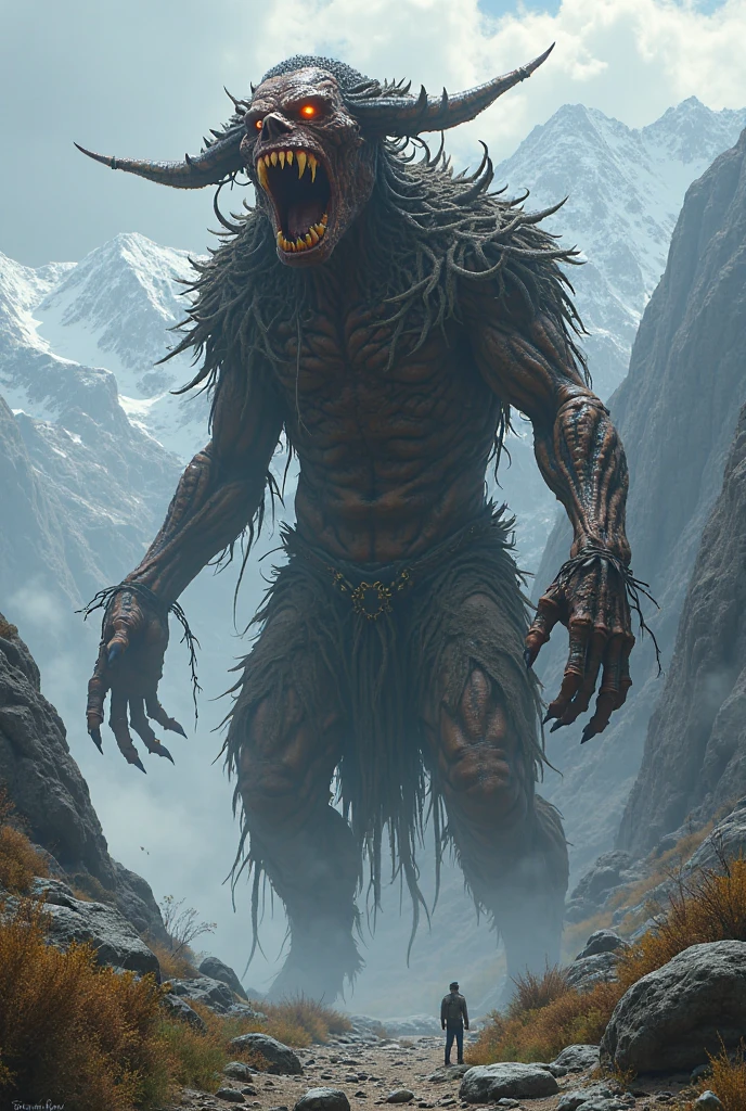 Man with four legs and four arm