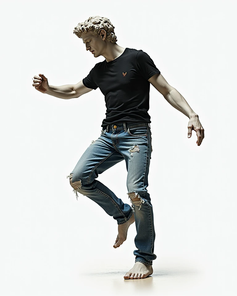 male, 20-year-old boy, Handsome,Salty face,refreshing,Mashed hairstyle,Blonde,Iris, Slickback, Sleeveless clothing, Full body photo, Looking at the camera, building, Tank top showing muscles,dance,High resolution, masterpiece, Highest quality, Very detailed, Ultra high definition, Textured skin,