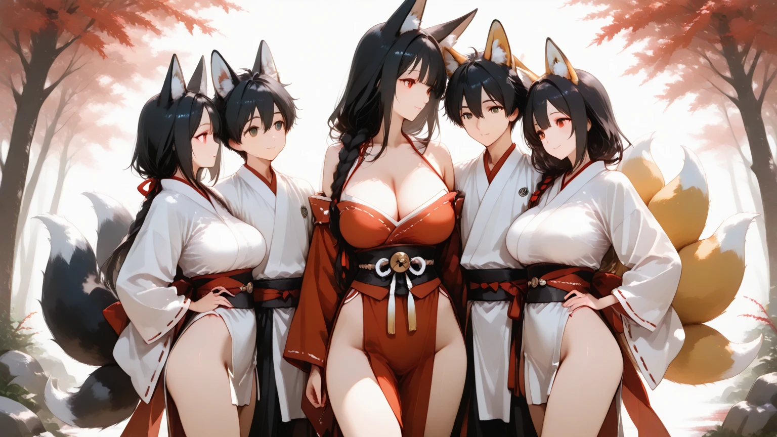 ((Two Japanese girls、Cat ear)), ( small)), Braided Long Hair、Braid、twin tailasterpiece, 最high quality, high quality, Highly detailed 8K wallpaper,beautiful eyeoist eyes、Cute teary eyes、Fall foliage viewing、camp、golden hair、Black cat hair ornament、autumn、autumnの味覚、On a fruit platter、In the dish、Covered in white soup、cute girls、cute bikini、sexy micro bikini、魅惑のサイズのsmall服、Groping hair、(droopy eyes、small mouth、Mole on collarbone)、Cute armpits、comb your hair、spreading hair、No modification、(big breasted wife、Schoolmate、Multiparous woman、Yukata swimsuit)、(No underwear)、big breasts、(heavy sweat)、(Women's OL、Cute Armpits、Before menarche、cute thighs、The most lustrous thighs、barefoot、Knitted lace shortini skirt:0.3)、(troubled face、Grinning face、Small fangs)、(Cheating on a date、Sit on the Banana Boat)、(spread legs、Panty shot、Pink string visible through pants)、Life-size、The camera is a little lower、cross your legs、Skirt flip、Wind、Wave、Fallen leaves、chest、panty shot