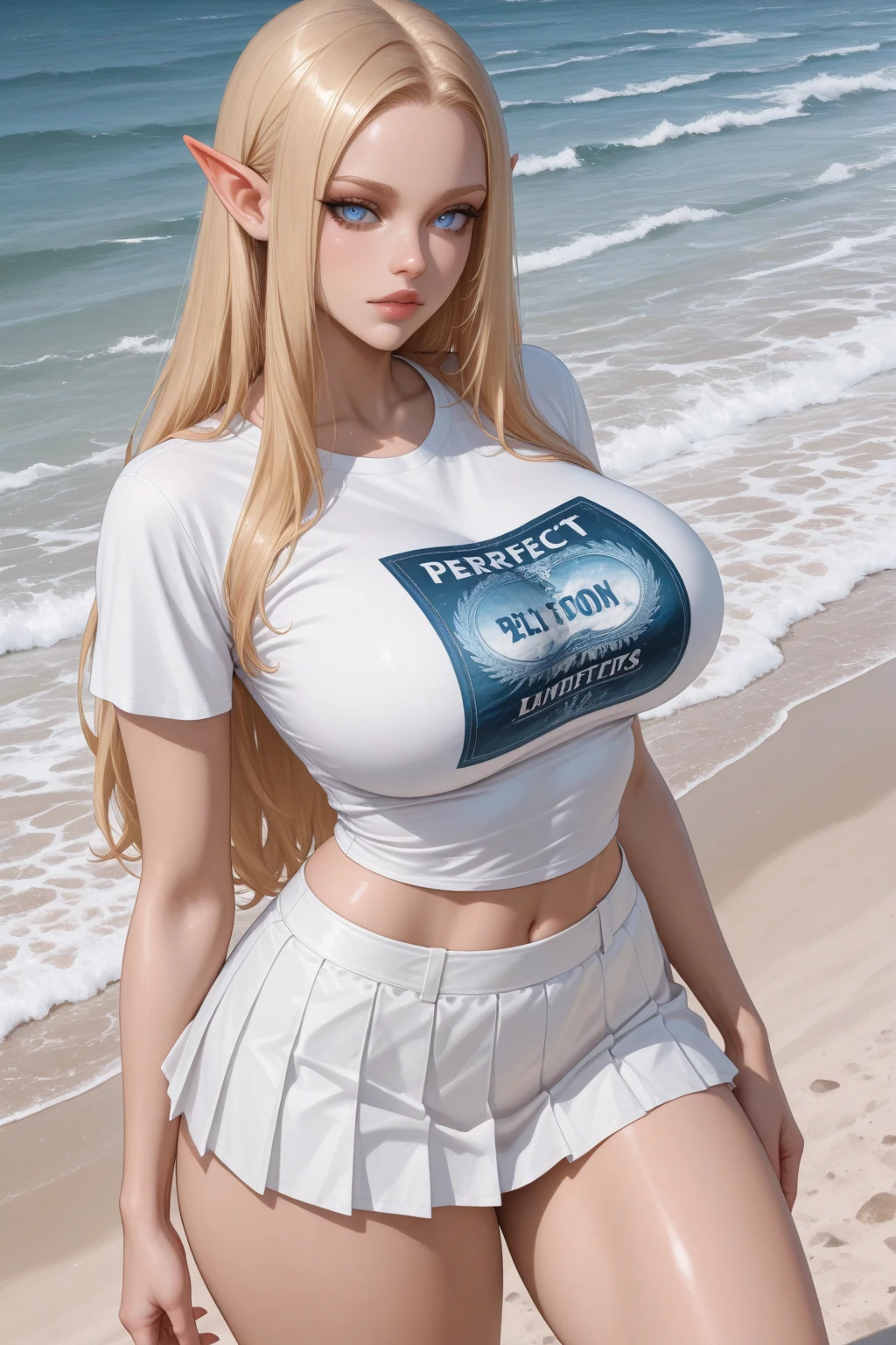 NSFW, 8K,ultra high definition,(masterpiece:1.2, best quality), (magazine cover), (많은 텍스트가 포함된 다채로운 magazine cover),fascinating, elegant, Trend, trend, radiant, head turner, dazzling, elaborate, very cool, dramatic, brave, ((swedish model)), ((((white hair)))), It shows off her enhanced look perfectly... She has perfect makeup, (((((huge sagging breasts,hbig breasts,Sexy))))), 그리고 is striking a sexy, erotic pose), Her body is perfectly toned, sunny beach background, (very detailed:1.2),(((((100%all nude,Lots of pubic hair))))),((red lipstick)),Blue Eyes,(long hair),(((Lots of gaps between the crotches))),((Slimbody)),