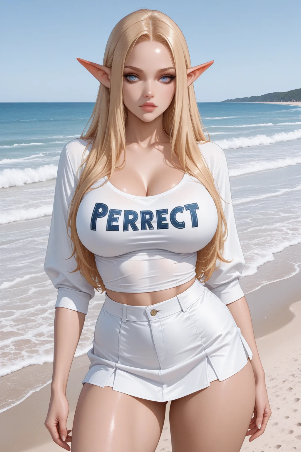 NSFW, 8K,ultra high definition,(masterpiece:1.2, best quality), (magazine cover), (많은 텍스트가 포함된 다채로운 magazine cover),fascinating, elegant, Trend, trend, radiant, head turner, dazzling, elaborate, very cool, dramatic, brave, ((swedish model)), ((((white hair)))), It shows off her enhanced look perfectly... She has perfect makeup, ((((saggy big breasts,gbig breasts))))), 그리고 is striking a sexy, erotic pose), Her body is perfectly toned, sunny beach background, (very detailed:1.2)((((100%all nude,Lots of pubic hair)))),((red lipstick)),Blue Eyes,(Very long hair),((((Lots of gaps between the crotches)))),