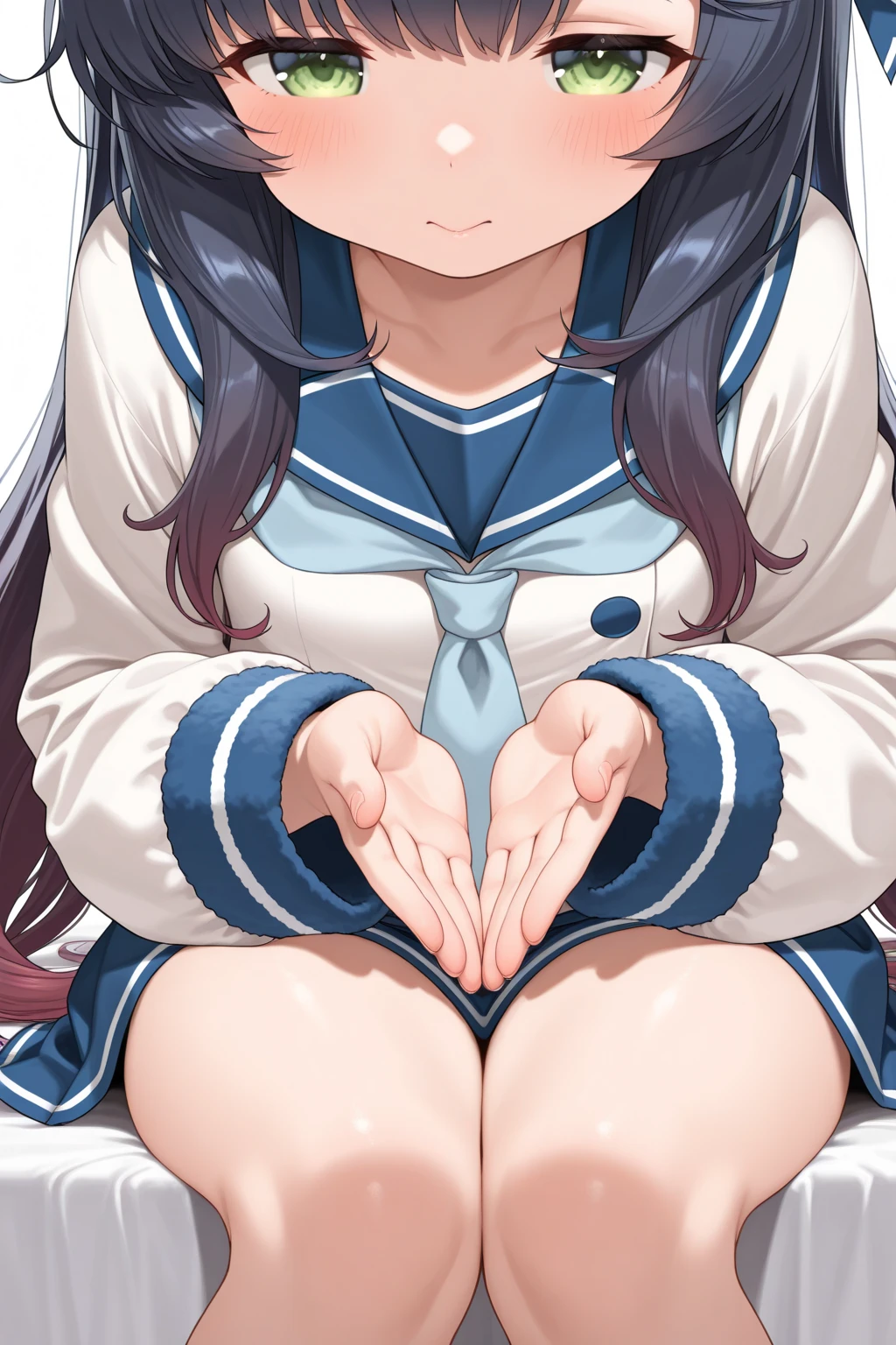,((show off pussy crotch grab)),((nsfw)), No correction, (One girl)