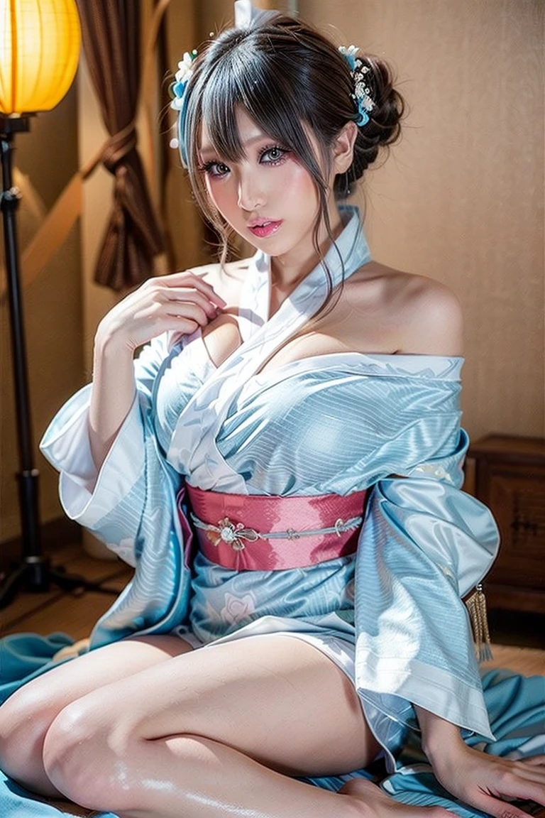 (The background is a beautiful date spot with randomly chosen Japan:2.0), (Photo of beautiful Japan girl with sweet smile:2.0), (Photos of her from head to knee:2.0), (She watches viewers lovingly:1.5), ((Both hands are hidden from view from the viewer:2.0)), (8K, Raw photo, a award winning photo of a beautiful, hight resolution, High resolution:1.5), SIGMA Lens 35mm F10, Shutter Speed 1/125, (Bounce Lighting), One Japan Girl, Cute, 3D, (Big breasts:1.5), (Show cleavage: 1.2), (Watch your audience lovingly:2.0), (Smile affectionately:0.8), (Shiny skin:1.2), (Super Detailed Face:1.2), (Ultra-detailed eyes:1.2), (Glossy eyes:1.5), (Ultra-detailed eyelashes:1.5), (ultra-detailed hair:1.5), (Shiny hair:1.2), (No makeup: 1.0), (Detailed lips:1.2), Beautiful shiny lips:1.5, wearing small jewelry earrings, Wavy short hair: 1.2, (Wear a light-colored yukata with a simple pattern:1.5), (hyper detailed background:2.0), (Complex background with different elements:2.0), (Backgrounds with depth:2.0), (Background is an award、Absolutely beautiful:2.0),Her eyes shine deep, Doting passion。Her gaze is、Every time he looks at me, He has a strong affection that punches his heart.。Her eyes shine like stars。
A breeze ruffles her soft hair.、Her smiling lips are full of happiness。That smile is、I can feel the deep love and happiness she gives me。I can see that her lips tremble a little.。Her heart is full of love for me。
On her cheeks、Sweet and shy pink color spreads。That embarrassing laugh、I am special to her.、It shows that she is irreplaceable in her heart.。She loves me、respect、Express the depth of affection without hiding it。
Between her eyebrows、You can feel the intention concentrated on sincere affection。She values me、I can see that you value your time with me.。Its serious expression is、It symbolizes the passion that lies deep in her heart。
This beautiful moment is like a scene from a movie。It foresees that their love will last forever beyond time.、A blissful moment as if you were in a