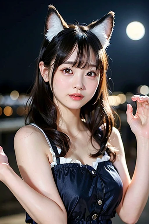 (8k, RAW Photos, Highest quality, masterpiece: 1.2), (Very detailed), (Super Resolution), (Genuine, Genuine photos: 1.37)、(Portraiture), (High-quality RAW color photos)、 (Professional photos).( Very detailed and beautiful new),(Very detailed), (8k wallpaper),(Amazing details),(Large file size),(Official Art,),(Very detailed),(8k wallpaper), (Very detailed beautiful girls),(Very detailed facesHighly detailed eyes),(Very fine skin),(Very detailed fingers,),(Very small nose),(Very detailed detailed mouth),(Perfect ???????),(Detailed Background),(High Quality Clothing),(23 years old),(cute girl), (Genuineistic body),(White skin),(Glowing Skin), (Blunt bangs:), (smile),(cute),(cute face),(Genuineistic face), (delicateな目),(Saggy eyes), (Bunny Girl Costume)、(Fishnet tights)、necklace、Earrings、Looking into the camera, Dynamic Lighting, G-cup breasts,Big Breasts、(Night swimming pool background)、(dynamic stylish pose)、(Cleavage)、(Thin legs)、(delicate, Plump and moisturized lips)、(Light-up LEDビキニ, Clear sandals, Neon Accessories. Glitter makeup、Glow in the dark event)(Tiny Bikini)(lure)(Leg spread)