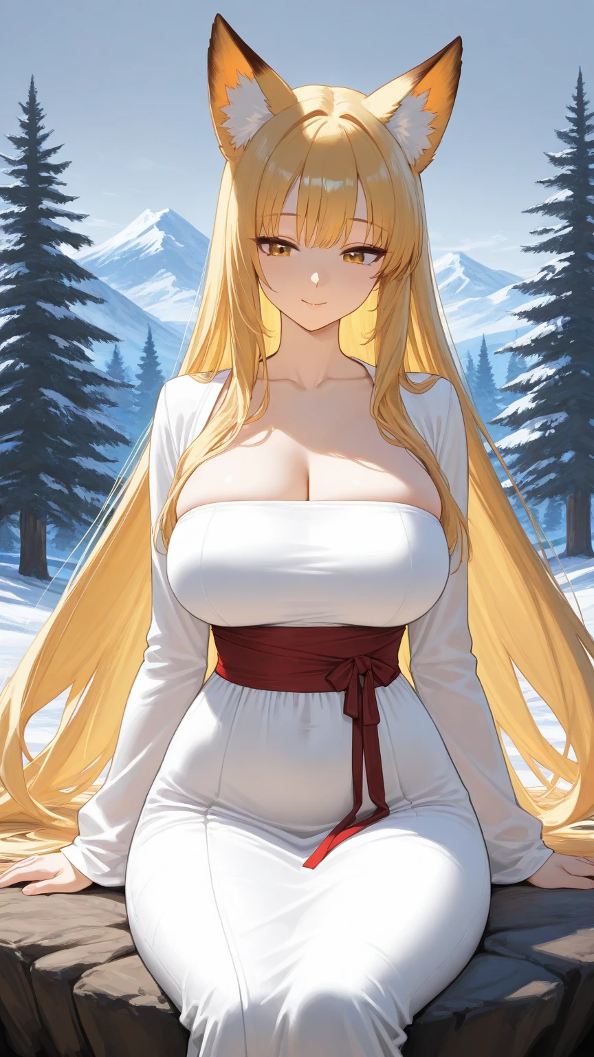 (Blonde woman,The facial expression is accurate,Anime style face,greenish blue eyes )
Group
((((The location is Fuyuyama))))
((((The location is a winter mountain in a snowstorm.))))
((((The woman is wearing a white dress))))
8k((((Snow Woman))))
8k(((((Wet)))))
((Staring at me))
Emphasize the breasts and draw the body