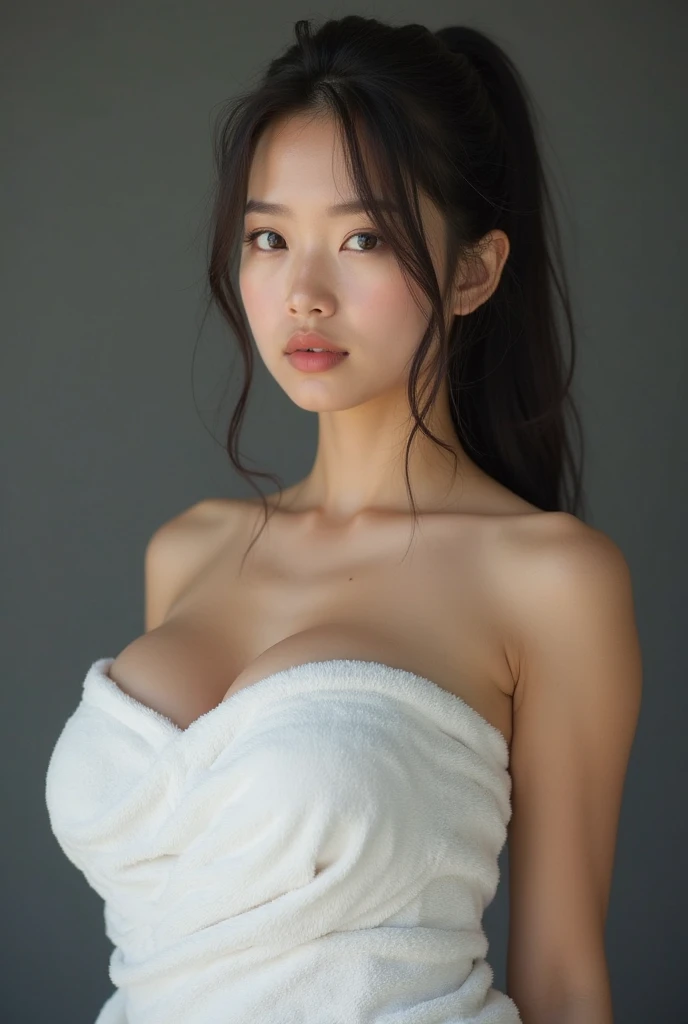 Tabletop, 最high quality, 超A high resolution, (Realistic:1.4), Beautiful face in every detail, Attractive European women, naked, slender, My chest is visible, Abnormally small breasts,, Non-existent breasts, Nipples are visible, Nipples are erect , pretty pink nipples, Genitals are visible, Pink genitals, Prominent genitalia, mucus dripping from the genitals,,, So cute, Close-up portrait, 素敵なPerfect Face、Soft Skin、Perfect Face, Gorgeous long ponytail brown hair, 8k resolution,Ultra-realistic,Very detailed,high quality, (Huge Teardrop Chest, Huge cleavage:1.2), A broad perspective
