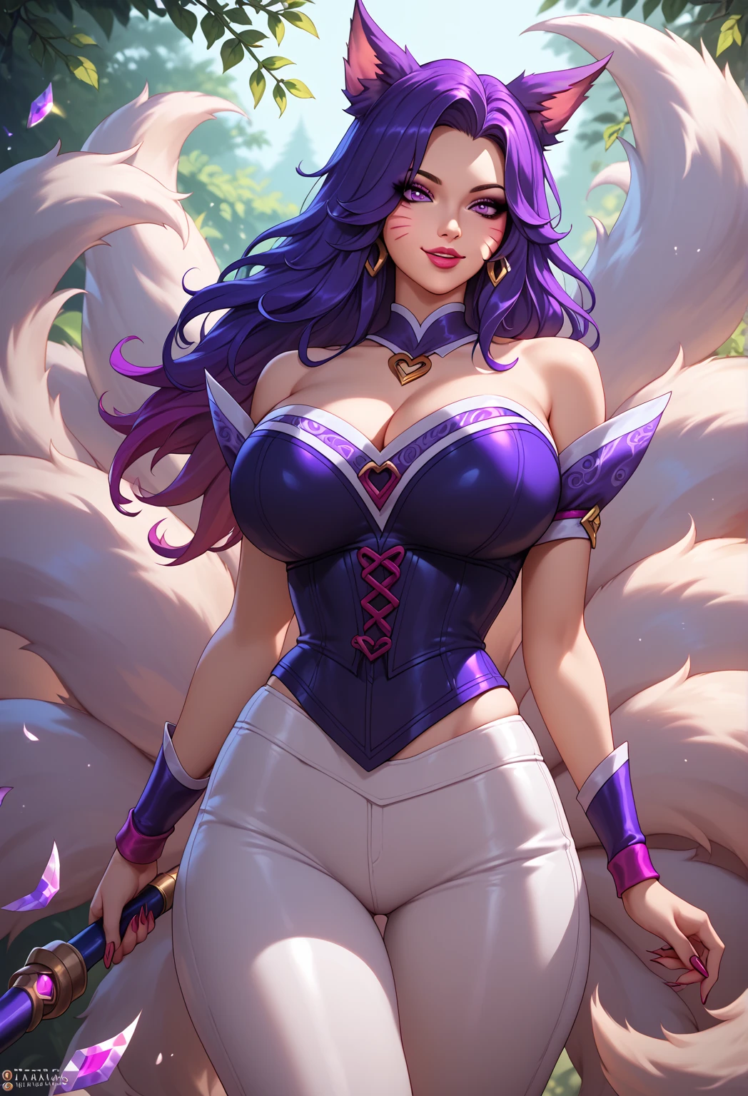 Thick purple owl girl