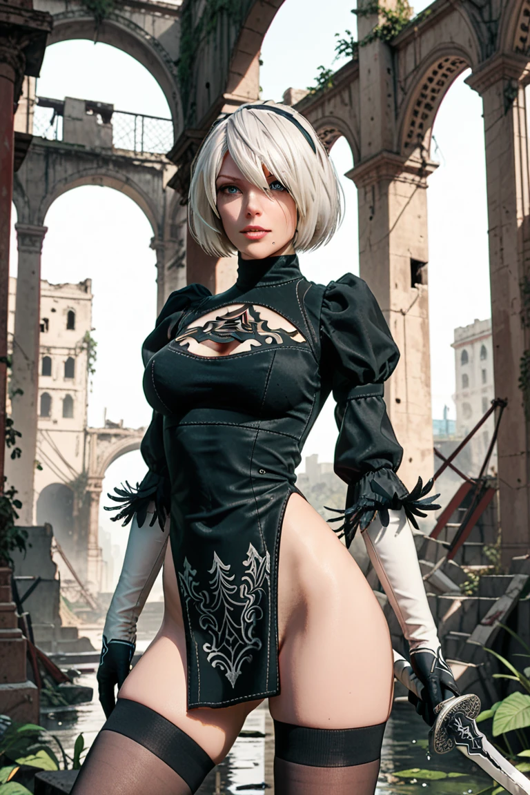 Mujer arafed con un traje negro y medias de red, Canario Negro, Personaje del juego de lucha, 3D render character art 8 k, como personaje en Tekken, Render de abril, Personaje 3D realista, Pose de luchador, Personaje de King of Fighters, Pose de lucha, Renderizado de 3 caracteres D, Render fotorrealista de Anime Girl, Personaje femenino, Personaje principal femenino