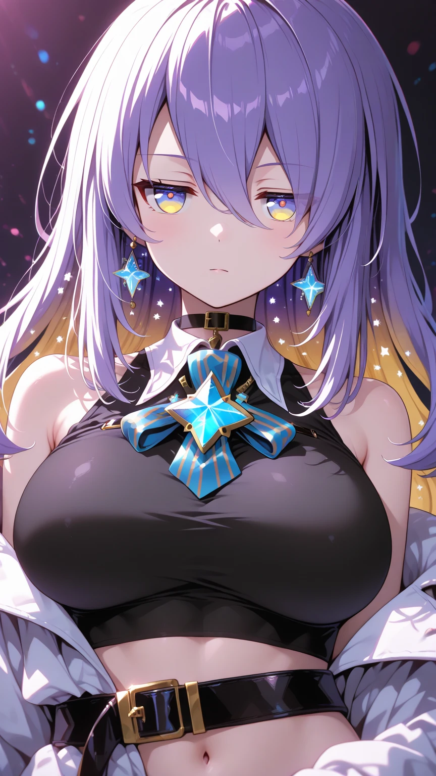 1girl,green eyes,purple semi-long hair,gigantic breast,seifuku,extremely detailed eyes and face,longeyelashes,beautiful detailed lips,masterpiece,ultra-detailed,realistic,HDR,UHD,studio lighting,vivid colors,high quality,best quality,4k,8k,highres,masterpiece:1.2,professional,concept art,blue background