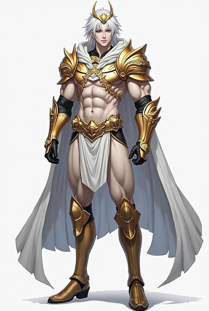 Bronze. The body is tall and strong, with clear muscle lines, revealing an incomparable sense of strength --auto --s2