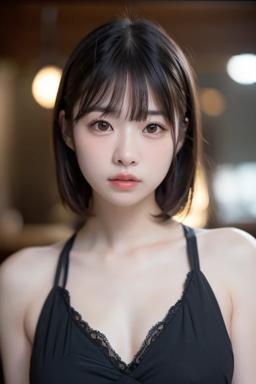 (Highest quality:1.4),(masterpiece:1.4),(Realistic:1.4),(Realistic:1.2),(超High resolution, RAWphotograph:1.4),(High resolution, Very detailed:1.2),(8k:1.2),photograph,黒髪のphotograph,one person's,alone,,Nipples,naked,((school uniform, Sailor suit, Navy blue and white Japanese style, Thin ribbon and pleated skirt)),((Big Breasts)),((Upper Body:1.3))