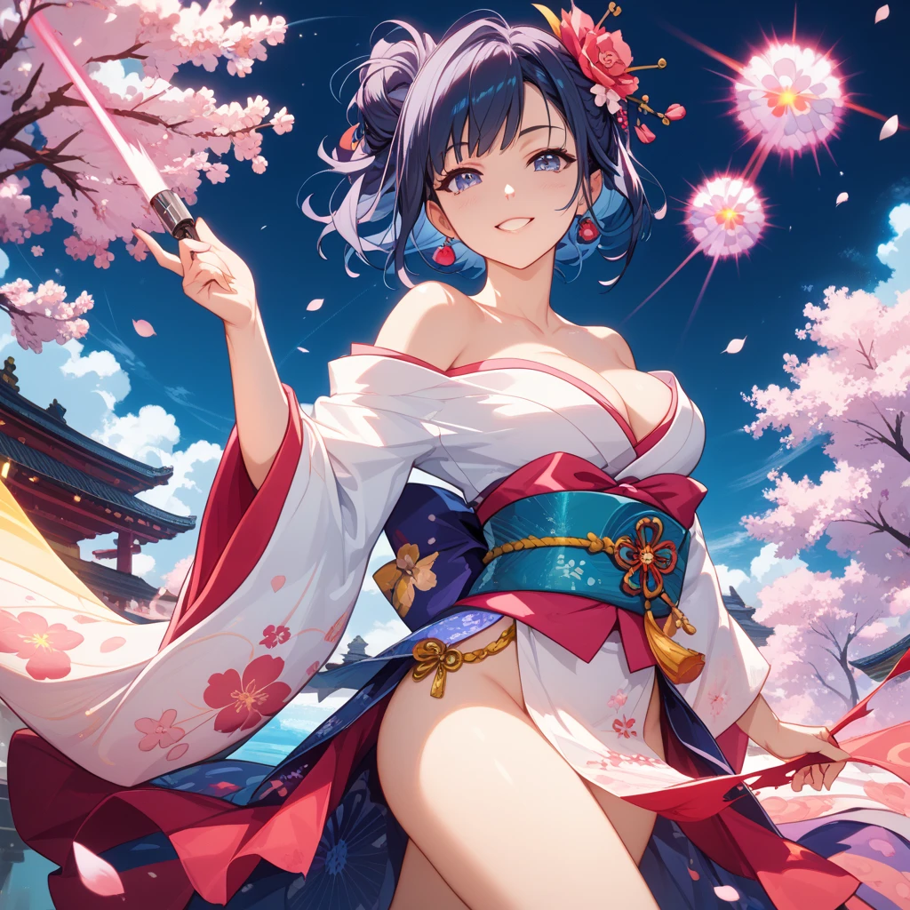 Japanese beauty small breasts lob hair best quality 8k anime drawing high resolution
