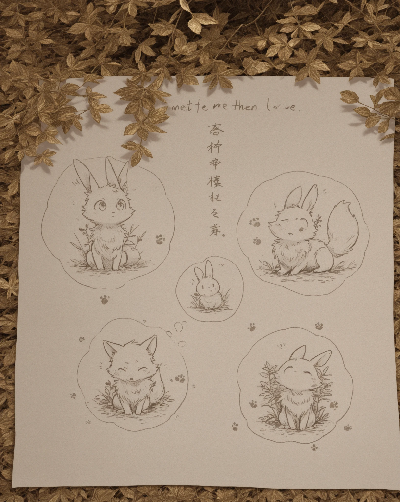 🦊💌 A Love Confession on the Forest Path One crisp morning, nestled between frost-touched leaves, a curious rabbit discovers a letter lying in the middle of the forest path. The seal? A single fox paw print—elegant, deliberate, and unmistakably affectionate. In shimmering gold ink on pressed leaf paper, the letter begins: "When the moon sits high above the treetops, meet me by the old maple tree. I have something to tell you… about heartbeats, sleepless thoughts—and you." What will the rabbit do? And what secret stirs within the fox’s heart?