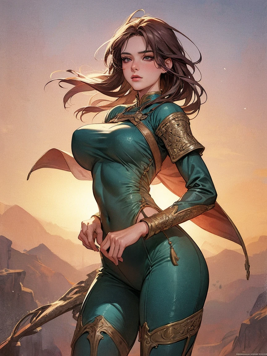 mdjrny-v4 style portrait of a female leprechaun, voluptuous, gorgeous detailed face, mischievous smirk, ample hips, insanely detailed accentuated big booty, mature, great aesthetics, perfect anatomy, well proportioned body, intricate, elegant, highly detailed, digital painting, artstation, concept art, smooth, sharp focus, illustration, art by artgerm and Greg Rutkowski and alphonse mucha, 8k, High-quality, insanely detailed,