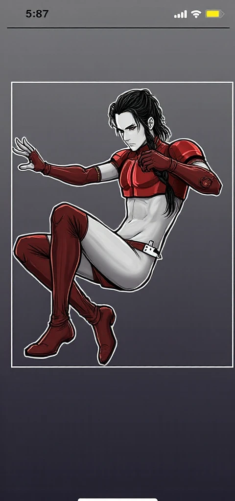 (extremely detailed CG unity 4k wallpaper),(masterpiece),(best quality),(ultra-detailed),(best illustration),(best shadow),(absurdres),(detailed background), CFemboy, Detailed face, Detailed hair, shoulder length black hair with red highlights, flat chest, delinquent, mad, green eyes, hands on hips, thick thighs, big ass, hyper hips