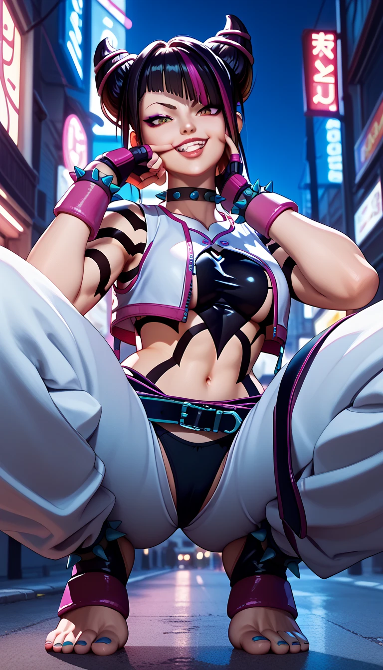 a close up of a woman in a purple robe with a tennis racket, Juri Han from Street Fighter, extremely detailed artgerm, deviantart artstation cgscosiety, artgerm and ilya kuvshinov, ! dream artgerm, style artgerm, artgerm lau, in the style artgerm, dressed in a robe, artgerm. high detail