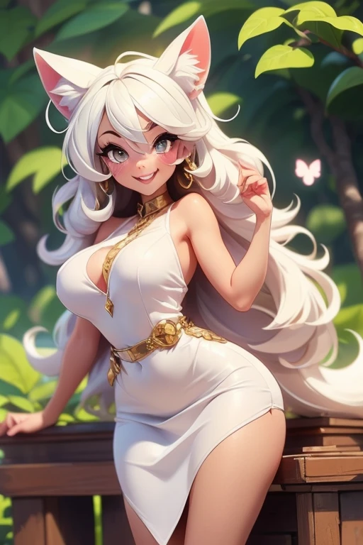1girl ((Made by Complextree)), Alolan Ninetales, ((solo)), ((big and firm breasts, antrum, extremely detailed, extremely detailed legs, extremely detailed arms, extremely detailed face, perfectly detailed eyes,perfectly detailed anatomy, Curly hair, Crown ,Black Lingerie)) ((Tokio Background))