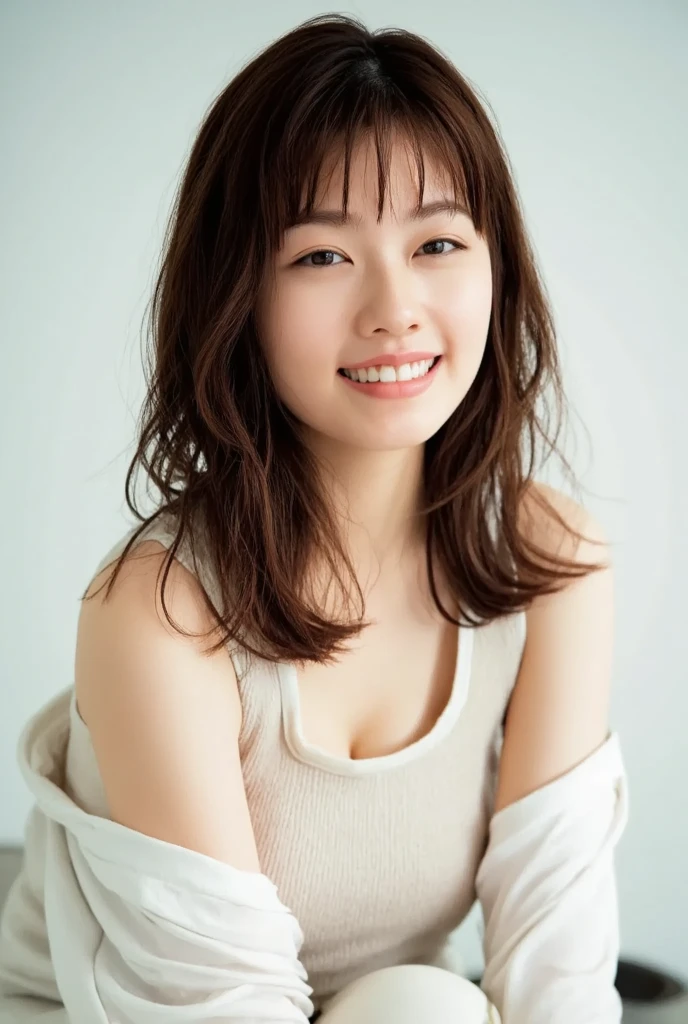 　(8k、RAW Photos、highest quality、masterpiece:1.2)、(Realistic、Realistic:1.37) 、(((Strange pose, Bend your knees and spread your legs))), ((Exposing pubic hair and genitals))、Very detailed、超A high resolution、1 girl、View your audience、Beautifully detailed face、Laughter、narrow、(Slim waist) :1.3)、beautifully detailed skin、Skin Texture、Floating Hair、Professional Lighting、Human whole body、Shortcuts、Braided Hairstyles、Bob Hair、E Cup、smile、18-year-old、Skirt flip、Baby Face、子供っぽいsmile、Sappin&#39;&#39;&#39;、Moisturizing lips、Pale pink lips、Braided Hairstyles、Umbilical cord prolapse