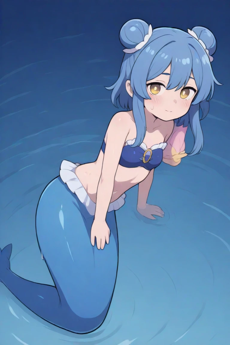 ((highest quality)), ((masterpiece)), (be familiar with), perfect face, Monster girl, mermaid, smile, short hair, red hair, (((((sex))))), penis into pussy, In the sea, woman on top, ((faceless male)), (((scattering sweat))), from side, ((motion lines)), ((Motion blur)), (((((girl sexual trembling))))), orgasm face, cute baby face, cute nude, cherry colored areola, cherry colored nipple