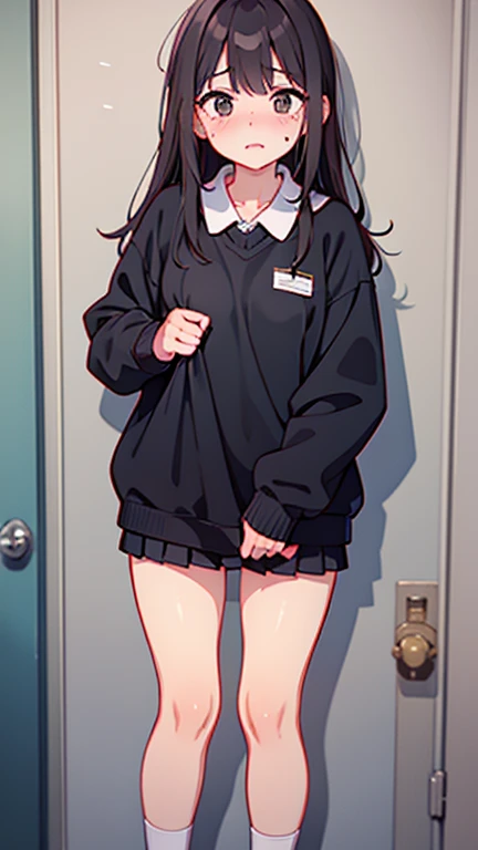 darkness、toilet、Ms. Hanako、Black Hair、Red Skirt、Young Girl