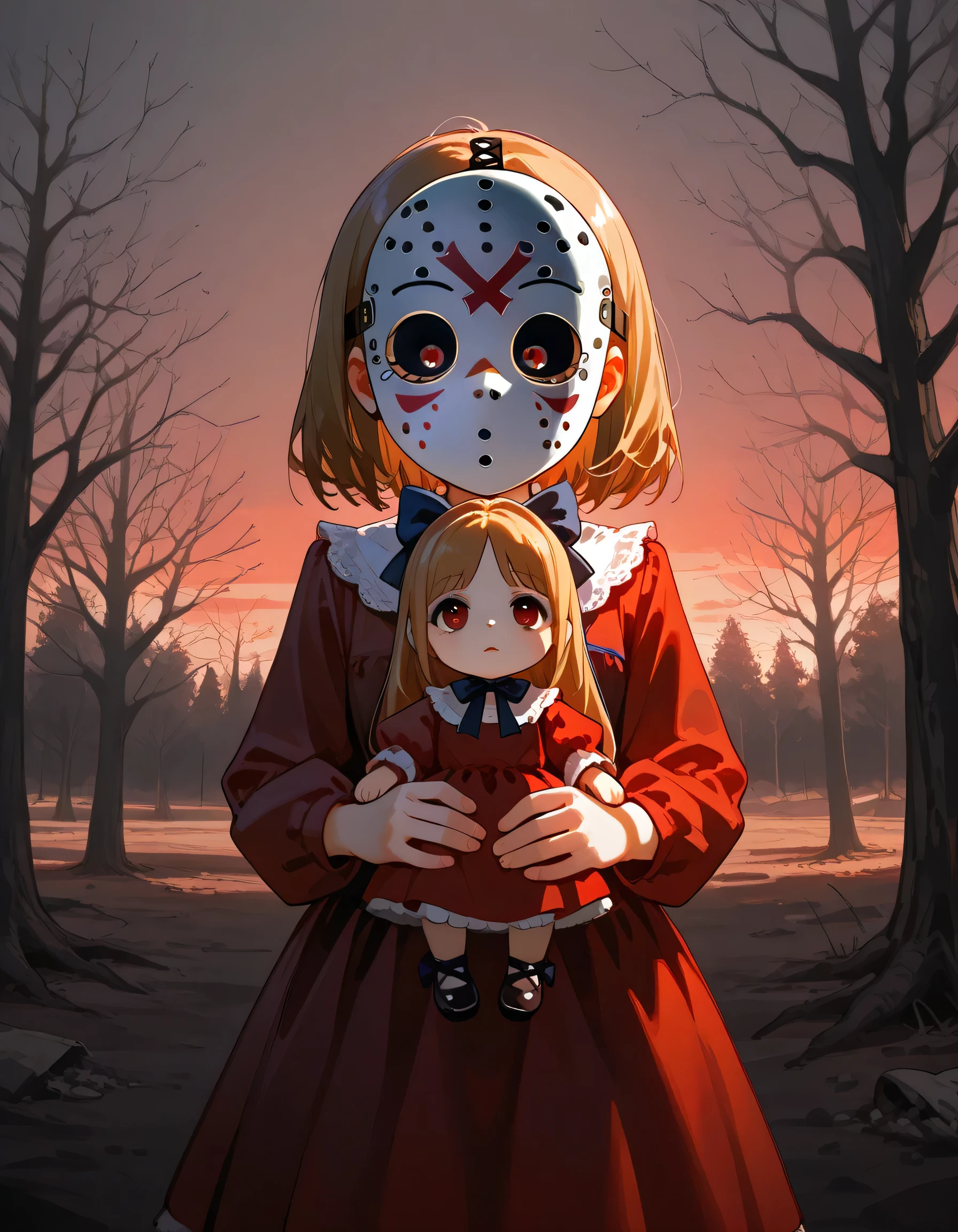 (masterpiece,ultra detailed,best quality:1.5), highres, absurdres, high quality, 8k, detailed background, ultra realistic, 32k, extremely detailed, dark vibes,
1girl, <lora:UmaruDoma_ChibiForm:0.8>, chibi, Umaru chan, orange cape,
(provocation:1.5), holding weapon, (blood on face), blood, blood on clothes, looking at viewer,