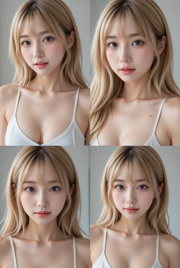 ((((Beautiful blonde hair))))、((small head))、Beautie、Beautuful Women、Japan Idol、(Perfect body:1.1)、(年轻)、(Beautiful blonde hair with short wavy:1.2)、(((8K))、(( Raw photography)))、(((a white bikini)))、(Highly detailed 8k wallpapers)、(extremely delicate and beautiful)、(​masterpiece)、(top-quality:1.0)、(超A high resolution:1.0)、beautiful  lighting、Perfect Lightning、realistic shadow、[hight resolution]、 Detailed skin、ultra-detailliert、thin clavicle、perspired、爆乳、huge tit、beutiful breast、red blush、Photorealsitic、Lifelike face、realisticeyes、is looking at the camera、a smile、 Lips with pink lips、natural make up、The best very happy smile、((best qualtiy)), ((tmasterpiece)), huge filesize, ultra-detailliert, hight resolution, ighly detailed, top-quality, ​masterpiece、full bodyesbian、Three-dimensional depiction、all-fours、all-fours、all-fours、((Show your))、((Show your))、Rear view、Rear view、Rear view、Rear view、s ass、s ass、s ass、s ass、A sexy