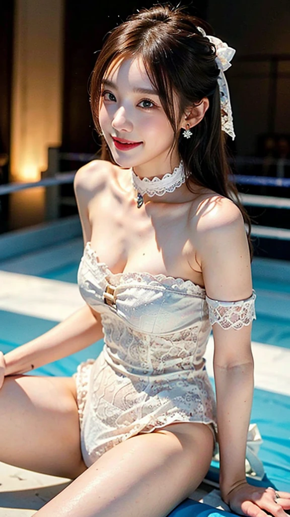 (8ก, 最high quality: 1.2), Very detailed, Complete solution, (Realistic, Realistic photo: 1.37), Portraiture, High resolution RAW color photograph, Professionally arrested, High resolution and beautiful, High resolution, 8ก Image Wallpaper, Amazing details, Large file size, Very detailed美しい, Very detailed face, (Super beautiful, well-defined eyes:1.8), The nose is precisely shaped., expressive lips,(sunset,Big House, Seaside restaurant background:1.2) , One Story, cute, Realistic、                                                                                 (Movie Scenes,Fantasy art,最high quality,high quality,High resolution,high qualityの質感,Attention to detail,Beautiful details,Fine details,Very detailedCG,Detailed Texture,Realistic representation of face,Tabletop,before,dynamic,bold),1 Girl,Very detailed肌,curve,(Covered nipples:0.8),Beautiful breasts,Small breasts,Pale skin,Pointed Chest,Erect nipples,(Very fine hairs),(Very soft hair),(Super Straight Hair),Long, slicked bangs,Very light coppery amber hair,Hair on one eye,Very lean body,Smart Abs,(Sexy school teacher costume:1.5),