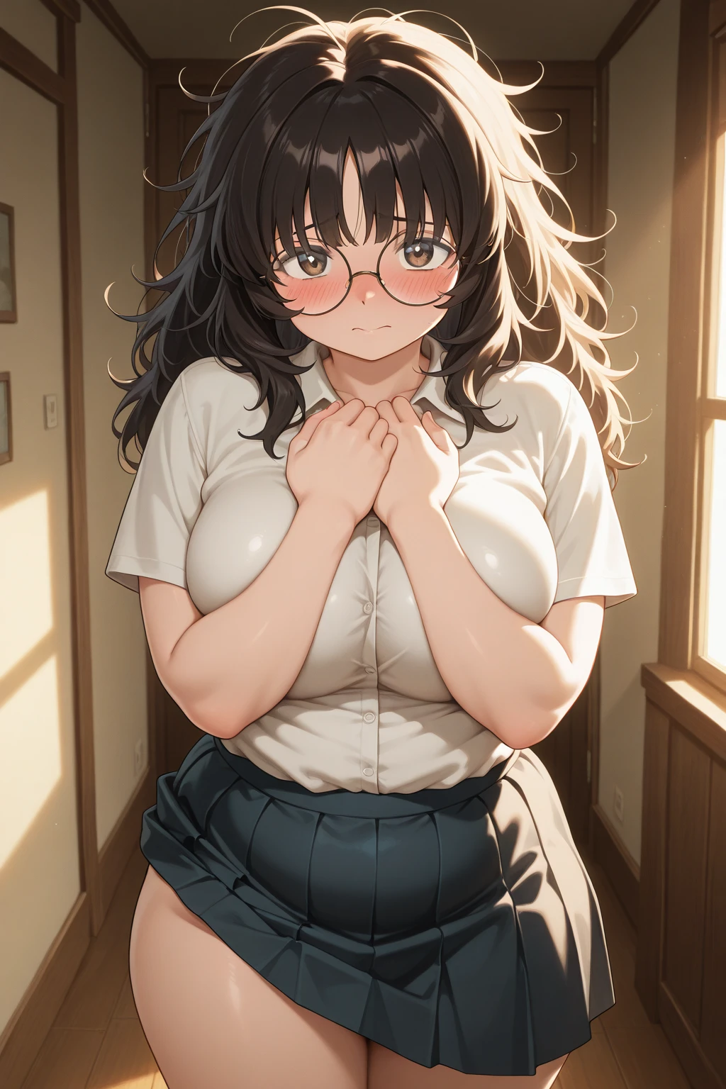 (全身photograph、View from below:1.5),((Panty shot))、((Camel Toe))、((Spread your legs:1.3))、((巨大なchest:1.2))、((Big Hips:1.3))、((Spread your legs:1.3)),(((Squat)))、((Squat:1.5))、((Spread your legs))、See-through panties、((Her thick black pubic hair:1.2))((Anus is visible))、(((See-through panties)))、((Panty shot))、(Crotch close-up)、((Raise your skirt yourself))全身photograph、ultra-detailed、(In the forest at night:1.7), , Glasses,jewelry,necklace,
Brown Hair,紫colorの目,Braiding,single Braiding,黄colorの髪飾り,
1 girl, 20 years,young woman,beautiful Finger,beautiful long legs,beautiful body,beautiful Nose,beautiful character design, Perfect Eyes, perfect face,Expressive eyes,
View Viewer, Center the image,(upper_body),(Focus on her face),
Official Art,Highly detailed CG Unity 8k wallpaper, Perfect lighting,colorful, bright_front_face_Lighting,Shiny skin,
(masterpiece:1.0),(Highest_quality:1.0), 超High resolution,4K,Super detailed,
photograph, 8k, High resolution, High resolution, Absurd:1.2, Kodak Portrait 400, Film Grain, Blurred Background, Bokeh:1.2, Lens flare, (Vibrant_color:1.2)
(beautiful,big_chest:1.4), (beautiful_face:1.5),(narrow_Waist),