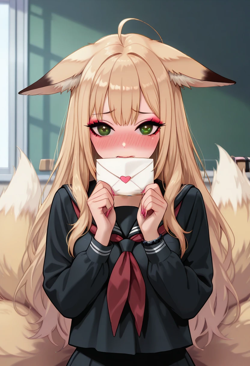 Score_9, Score_8_up, Score_7_up, Score_6_up, Score_5_up, Score_4_up, source_anime, anime style, anime screencap, 1girl, holo, brown hair,long hair,red eyes, wolf girl,wolf ear,wolf tail, cum in mouth, cute, cum, seduce, seductive smile, full blush, penis, saliva, penis licking
