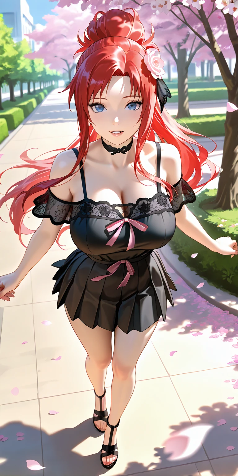 acteur, from the television series Razmoket, topless, MILF, vraiment gros boobasterpiece), pull rose vif drapé autour de sa taille with les seins exposés, Best quality, Extremely detailed, mini skirt textured imprimé rose vif, Femme delicate and beautiful, illustration, (1fille:1.4), (seulement:1.2), (gros seins:1.2), bare shoulders, very pale skin, beaux yeux, très gros cheveux ouange, curly hair, disheveled hair, verres verts très épais, Taille fine, thick thighs, longues jambes, boucles d'oueilles créoles en ou, collier de perles d'ou, Sinueuse, gros mamelons