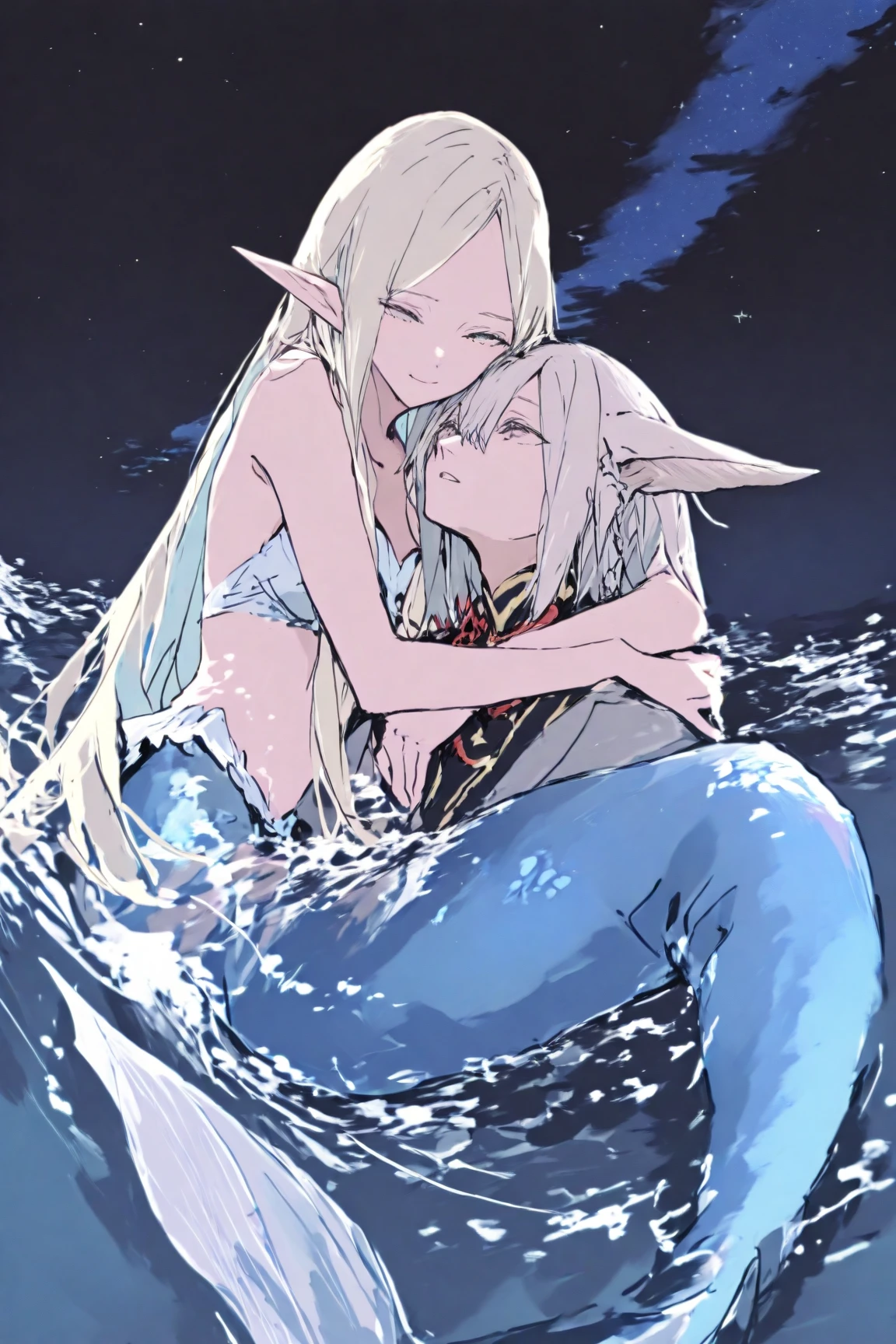super fine illustrations,Animate,1 boy,Lewd expression,Sexy,Gay,pleasant sensation,vehement,perspired,Shirtless,Heart to eye,Ponytail hairstyle,Parted bangs,blond hairbl,Purple eye,White skin,Full body like,Femininity,Wear only briefs,There is a milky white liquid on the body,There are pronounced male genitalia,One man only,drools,drenched all over the body,Precise legs,