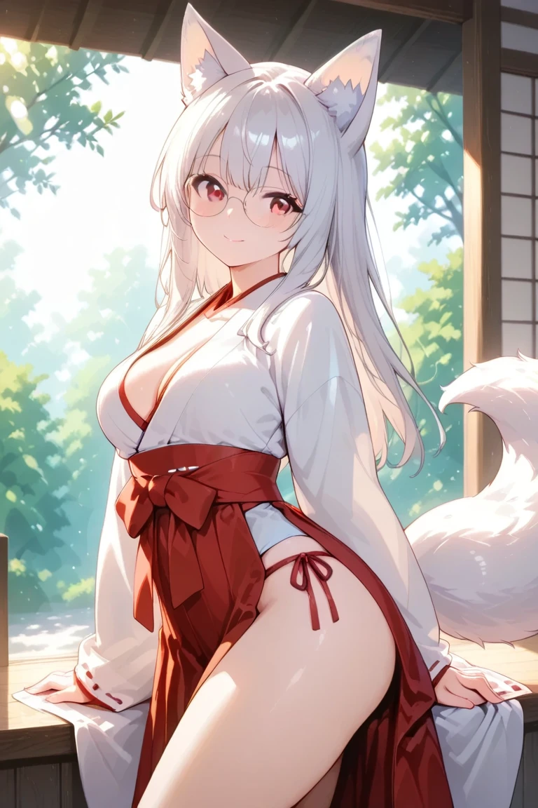 (fluffy anthro furry :1.6),(young :1.6),white rabbit girl,massive breasts,red eyes,white long hair,wavy hair,messy hair,white rabbit ears,white rabbit tail,white body fur,glasses,red ribbon bowtie,red ribbon hairpin,red bracelet,red onepiece swimsuit,huge sakura pond,sakura garden,looking at viewer,shy face,smile,open mouth,heavy breath,full face blush,sakura petals floating in the wind,sparkling eyes,glistering eyes,shy pose,legs in water,back view,buttlock, massive butt, huge fat ass, wide hips, fat hips, nsfw,