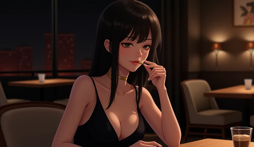 (((((tifa lockhart:1.5))))),((Highest quality、masterpiece、anime style、best quality、high resolution、8k、detailed、ultra-detailed:1.3))、Long legs:1.2, Beautiful woman with perfect figure:1.4、(Smiling:1.2), double eyelid、30-year-old female、((((One Woman,beautiful face,Beautiful face:1.5)))),Big Breasts、High resolution, accurate, Anatomically correct, High-resolution model, high quality, Very detailed, Ultra high definition、Black Hair、Straight Hair、Long Hair、(((Bunny girl、Bunny ears headband,casino:1.1)))