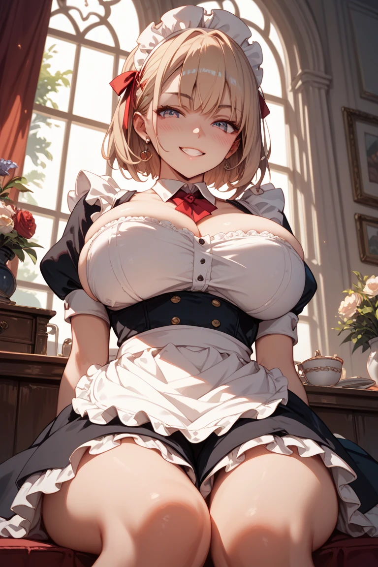 masterpiece, absurdres, best quality, ultra detailed, high Resolution, detailed illustration, bright colour, (extremely beautiful detailed face and eyes, Delicate beautiful face, 1 girl, cute face:1.3), (magenta eyes:1.1), sparkling eyes, big eyes, medium breasts, (perky breasts:1.1), (pointy breasts:1.1), medium hips, glamorous body, white skin, BREAK, long bob cut, (blonde hair:0.8), messy hair, detailed hair, shiny hair, BREAK (undressed, red Dirndl:1.5), (cafe, ???, ??????, ????????????, Spread your legs:1.3), perfect lighting, (embarrassed:1.5), (???????, vulgarity:1.5), (trembling:0.8), full body,