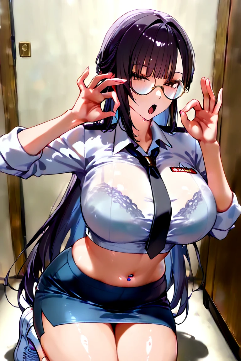 （（super high quality,Ultra-high resolution,4K,8k,super masterpiece,Ultra HD））,dark room at night,Light purple bed,Lying down,One married woman,（Naked shirt,Cleavage,Buttons unbuttoned up to the chest,（Collar stand,Large collar,Tight collar）Big penis,????? insertion）,sexly,Put your hands on your head,Hold your phone to your ear,Spread your legs,Smile,Ahegao,blush,Sweaty,Covered in semen,Chain Necklace,Pearl Earrings,Drooling,wedding ring,Glasses,