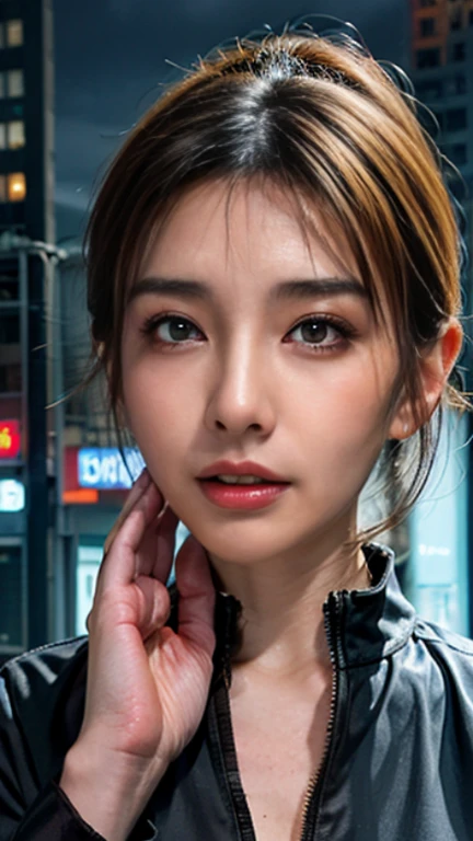 masterpiece, (beautiful and aesthetic:1.5), surrealism, highly detailed, colorful binary code effect forming a silhouette of a girl, portrait, weave together to create a harmonious fusion of technology and art, (epic composition, epic proportion), HD