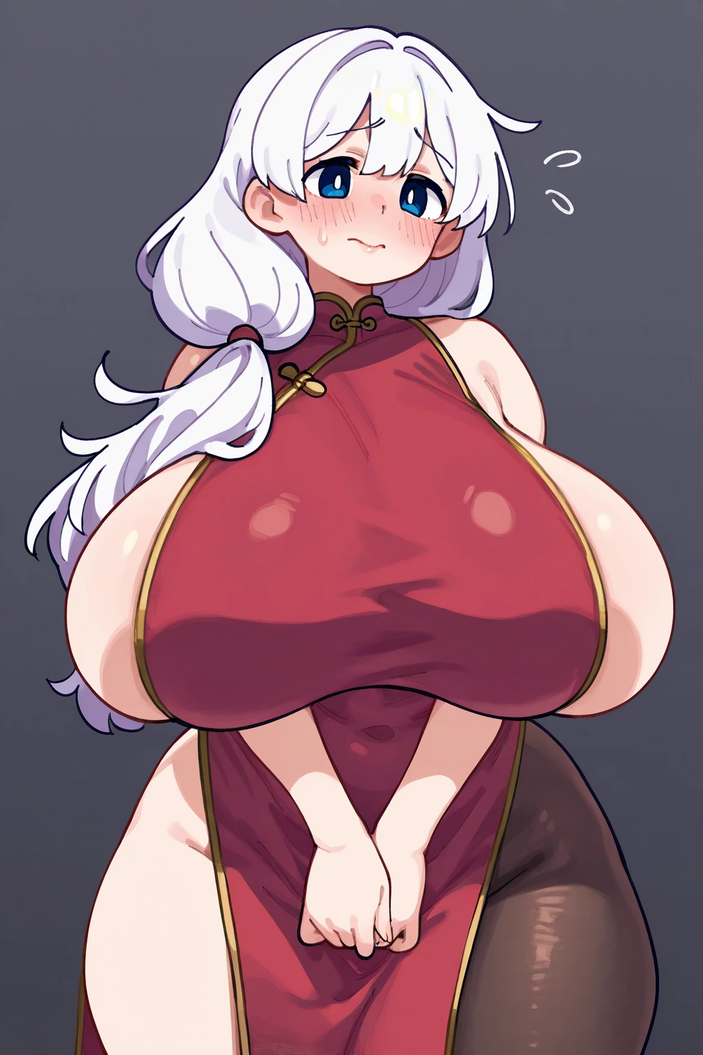Bunny girl,Big Breasts,Pregnant women,Pregnant belly,Multiple births,Gray Hair,Twin tails