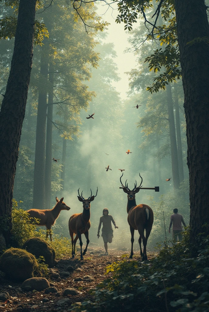 A world where humans, men and women, walk on four legs like animals and behave like animals in the full naked state. And animals walk on two legs like humans and behave like humans, and humans also produce milk from women.