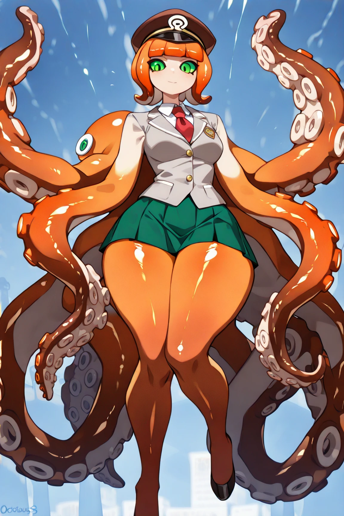 (masterpiece), best quality, expressive eyes, perfect face, 1 mature woman, brown hair, short hair, glasses, ((pilot suit, black panties, torn clothes)), elbow pad, knee pad, ((defeated by tentacles, tentacles penetration, vaginal penetration, swarm tentacles gangbang, tentacles sucking nipples)), ((orgasm)), look back, from behind, shy, blush, sweat, in the spaceship,