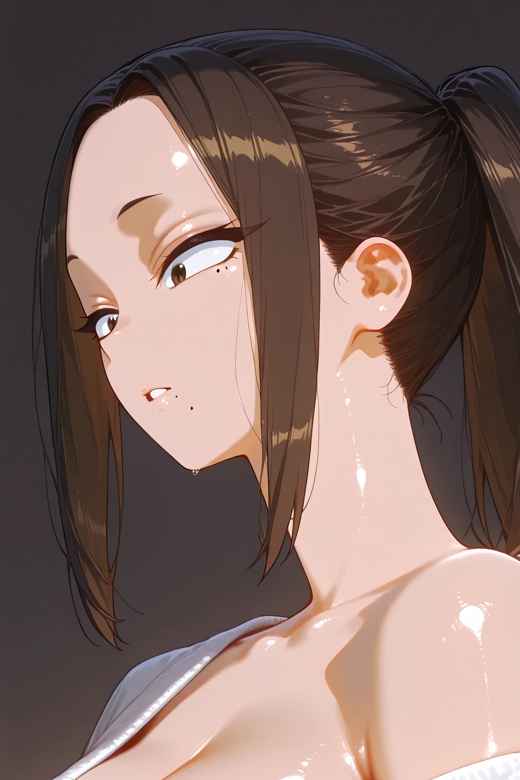 1girl, holo, cum on face