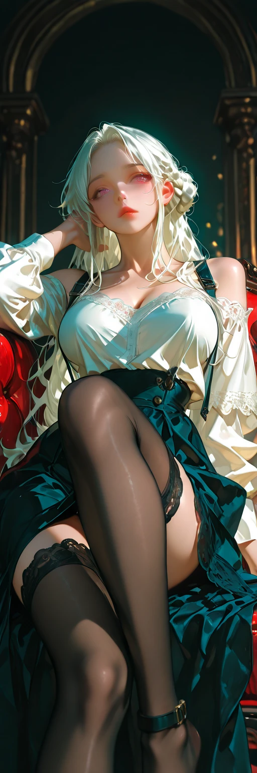 Full body, fetal position, sleeping on bed in the bedroom, high heels, ((Stunning Artwork)), dnd style female slaves
