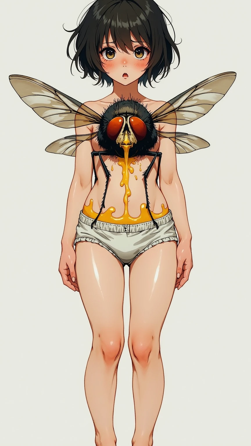 Uterus with flowers and butterflies and pregnant silhouette 